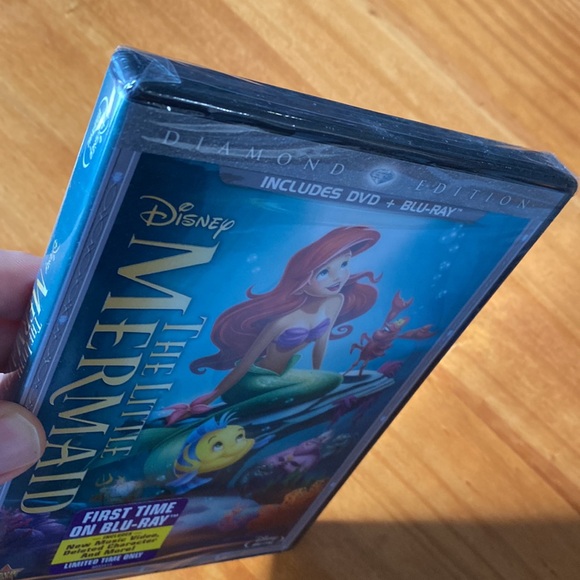 Disney The Little Mermaid DVD + Blu-ray Diamond Edition - Sealed - Picture 3 of 4